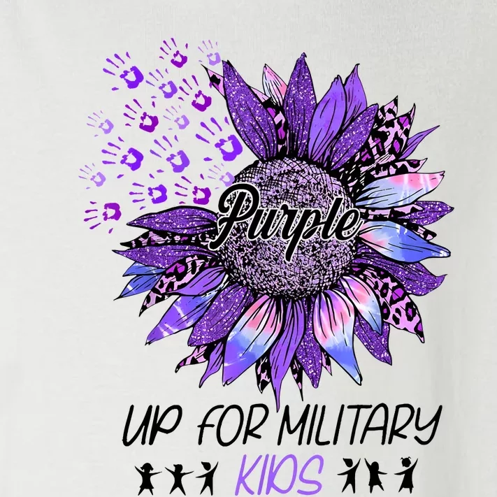 Purple Up For Military Child Month Of The Military Awareness Toddler Long Sleeve Shirt