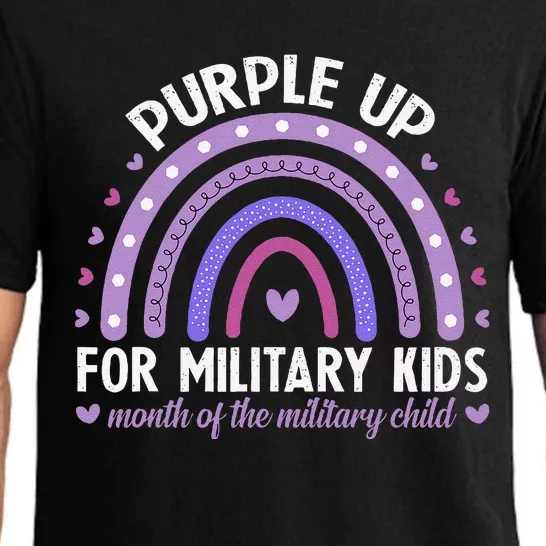 Purple Up For Military Ki.Ds Month Of The Military Child Pajama Set