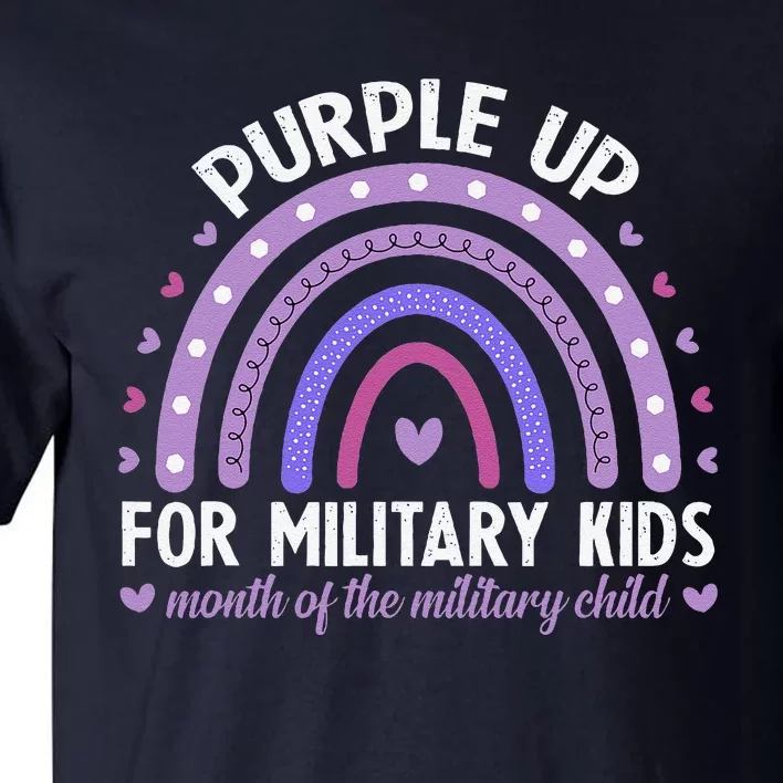 Purple Up For Military Ki.Ds Month Of The Military Child Tall T-Shirt