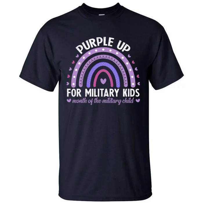 Purple Up For Military Ki.Ds Month Of The Military Child Tall T-Shirt