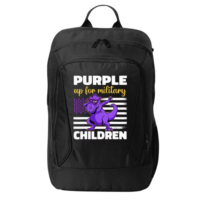 Purple Up For Military Month Of The Military Children City Backpack