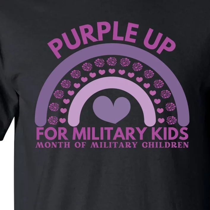 Purple Up For Military Kids Month Military Child Tall T-Shirt