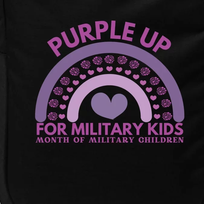 Purple Up For Military Kids Month Military Child Impact Tech Backpack