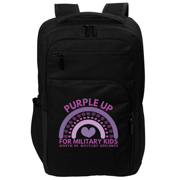 Purple Up For Military Kids Month Military Child Impact Tech Backpack