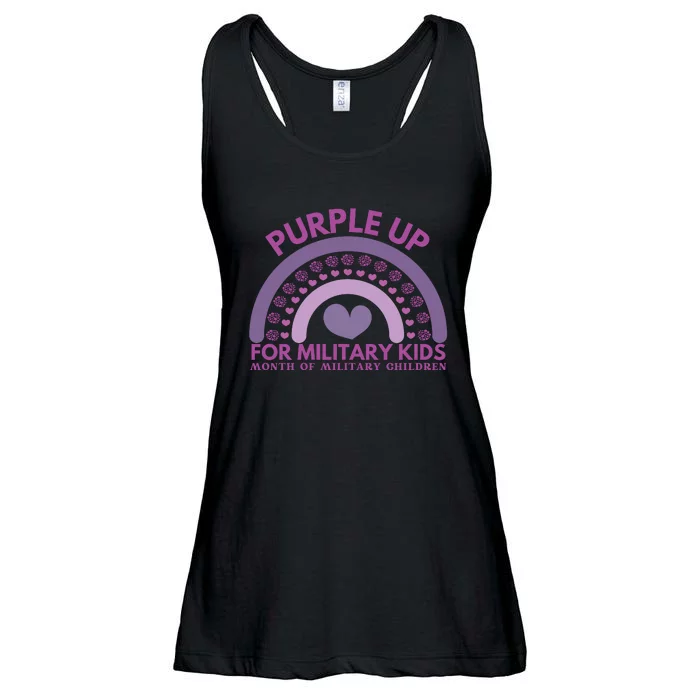 Purple Up For Military Kids Month Military Child Ladies Essential Flowy Tank