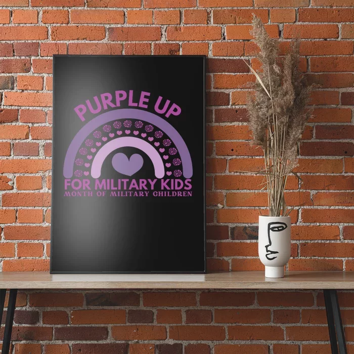 Purple Up For Military Kids Month Military Child Poster