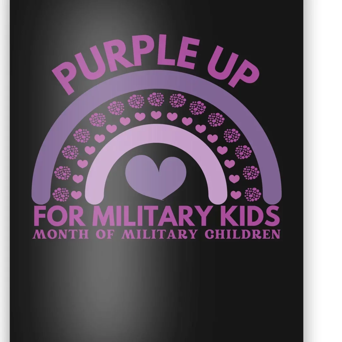 Purple Up For Military Kids Month Military Child Poster