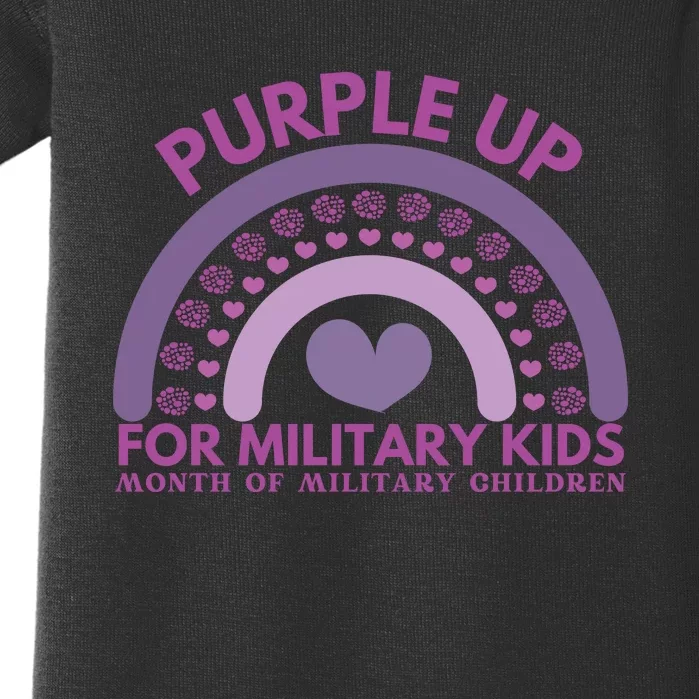 Purple Up For Military Kids Month Military Child Baby Bodysuit