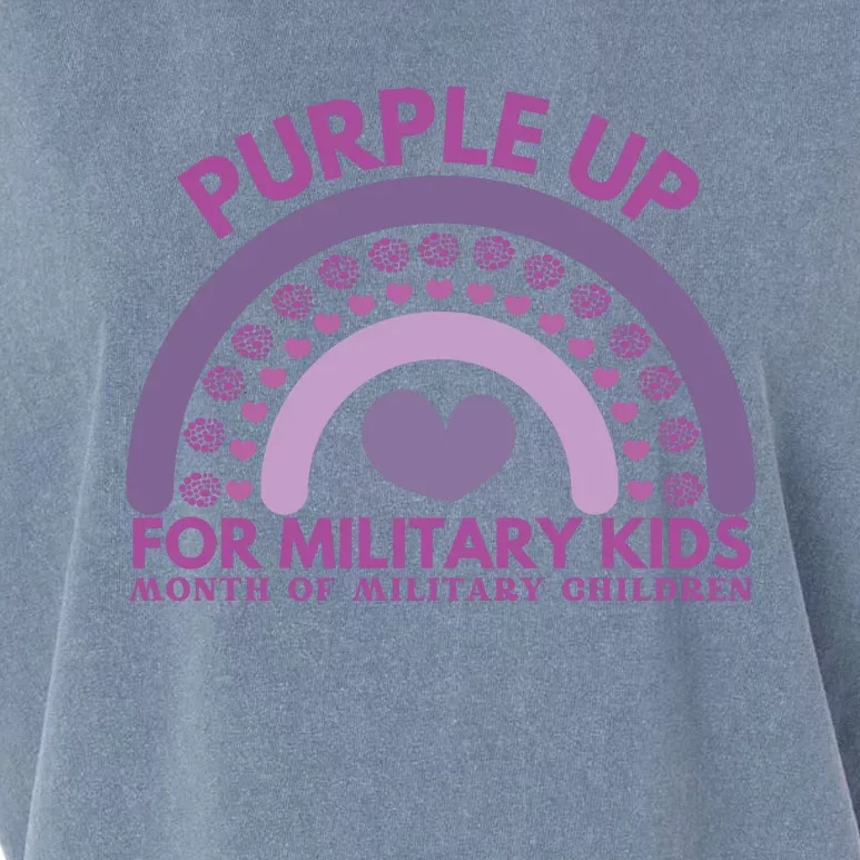 Purple Up For Military Kids Month Military Child Garment-Dyed Women's Muscle Tee