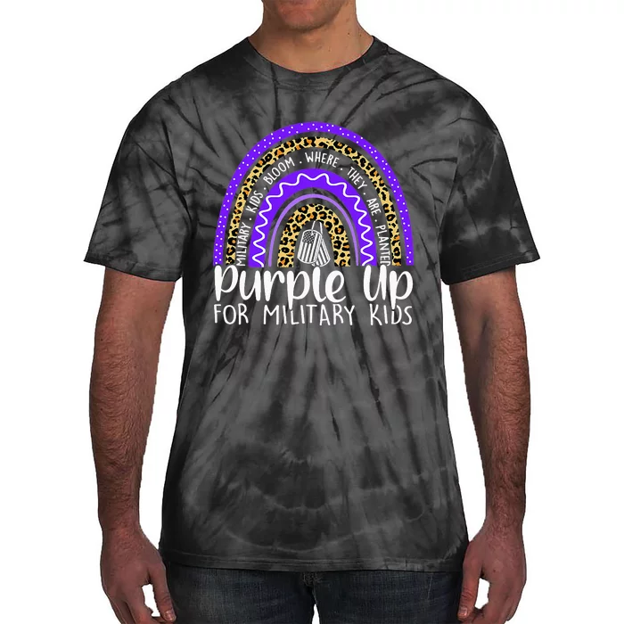 Purple Up For Military Cool Month Of The Military Child Tie-Dye T-Shirt