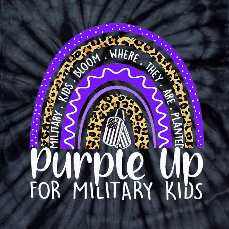 Purple Up For Military Cool Month Of The Military Child Tie-Dye T-Shirt