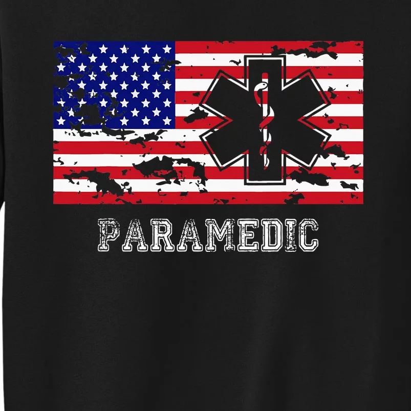 Paramedic Usa Flag Sweatshirt