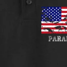 Paramedic Usa Flag Dry Zone Grid Performance Polo