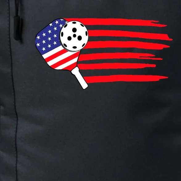 Pickleball US Flag American Patriotic Pickleball 4th Of July Daily Commute Backpack