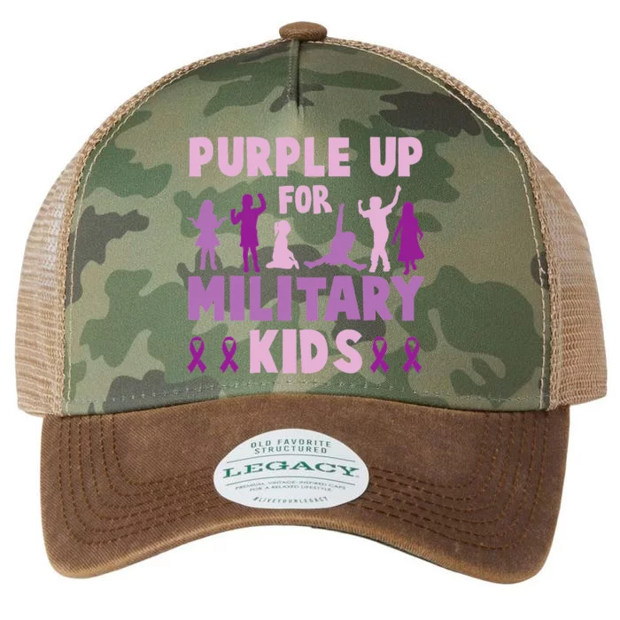 Purple Up For Military Month Of The Military Child Legacy Tie Dye Trucker Hat