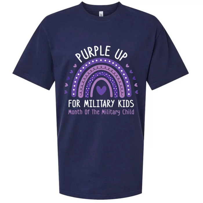 Purple Up For Military Month of the Military Child Sueded Cloud Jersey T-Shirt