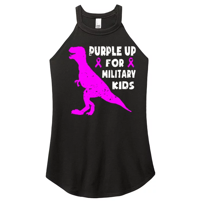 Purple Up For Military Women’s Perfect Tri Rocker Tank