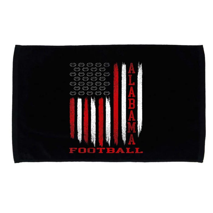 Patriotic USA Flag Alabama Football Season Party Microfiber Hand Towel