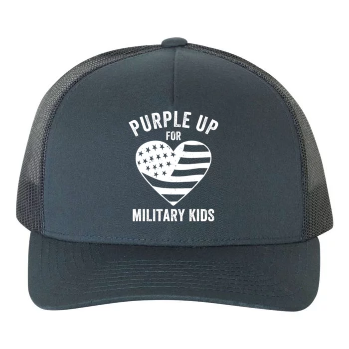 Purple Up For Military Military Child Month Yupoong Adult 5-Panel Trucker Hat