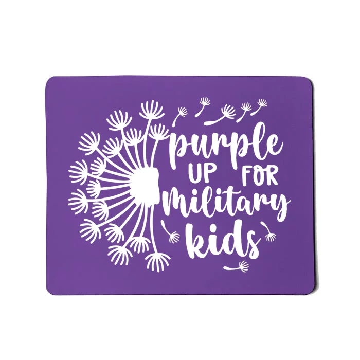 Purple Up For Military Kid_s Dandelion Military Child Month Mousepad