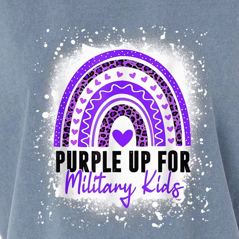 Purple Up For Military Kid Month Of The Military Child Garment-Dyed Women's Muscle Tee