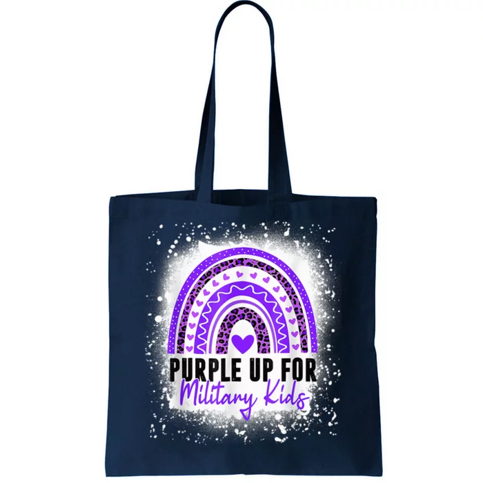 Purple Up For Military Kid Month Of The Military Child Tote Bag