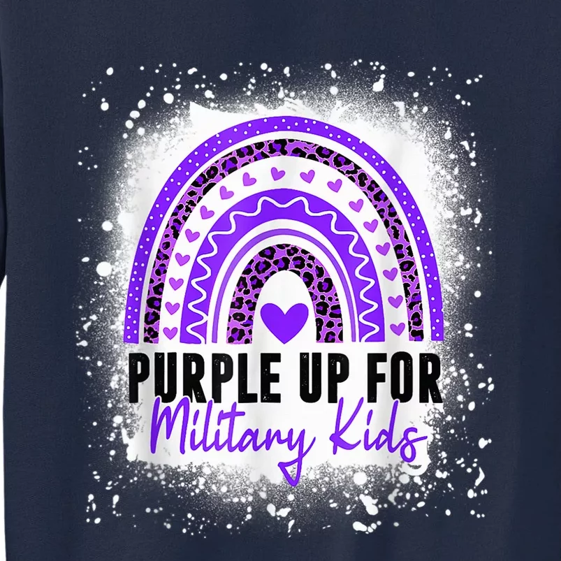 Purple Up For Military Kid Month Of The Military Child Tall Sweatshirt