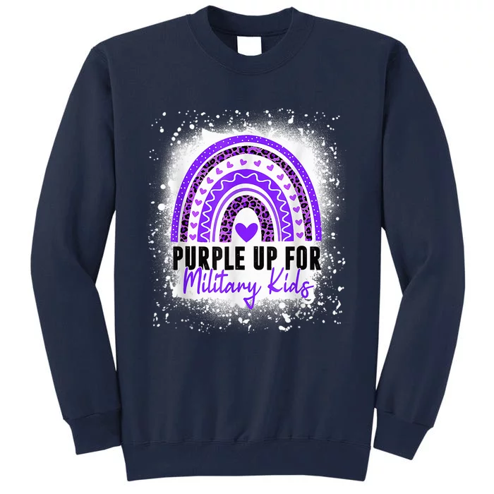 Purple Up For Military Kid Month Of The Military Child Tall Sweatshirt