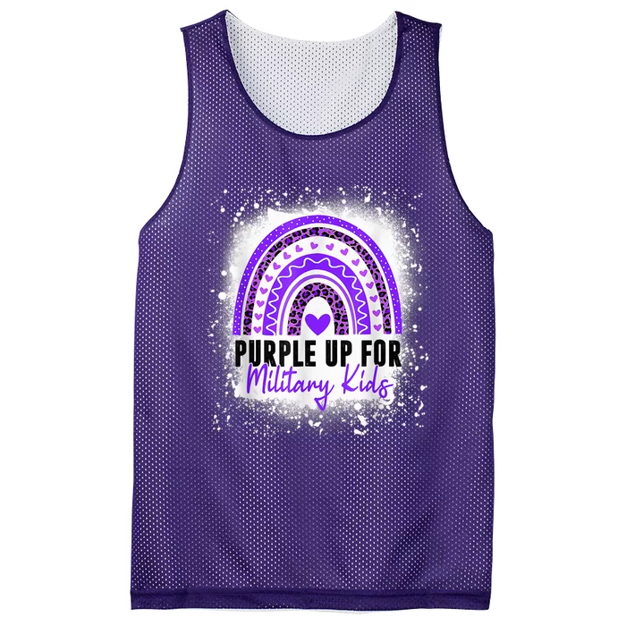 Purple Up For Military Kid Month Of The Military Child Mesh Reversible Basketball Jersey Tank