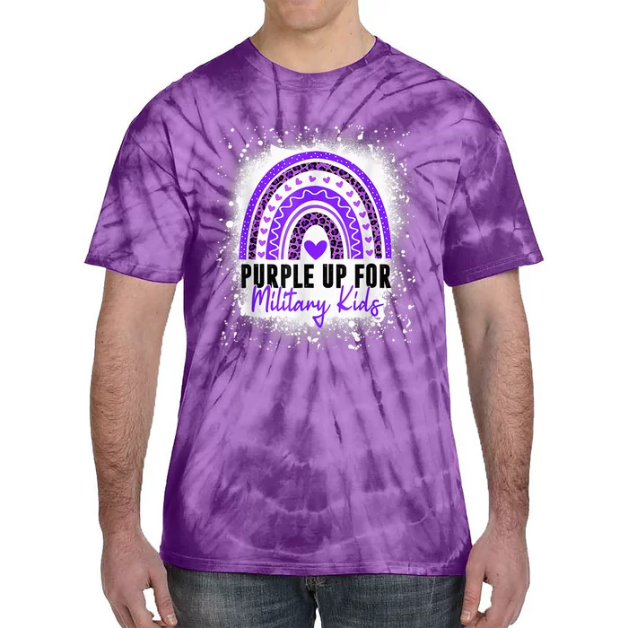 Purple Up For Military Kid Month Of The Military Child Tie-Dye T-Shirt