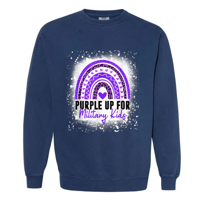 Purple Up For Military Kid Month Of The Military Child Garment-Dyed Sweatshirt