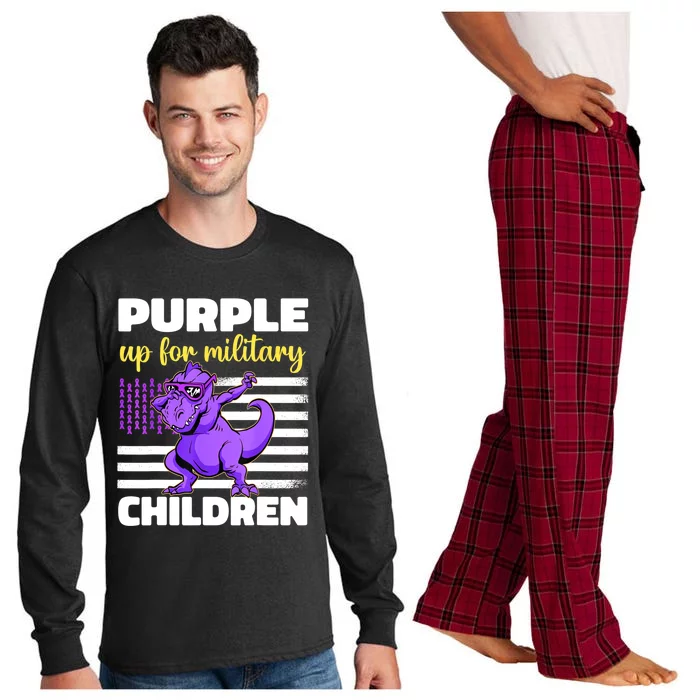 Purple Up For Military Month Of The Military Children Long Sleeve Pajama Set