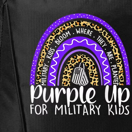 Purple Up For Military Kid Cool Month Of The Military Child City Backpack