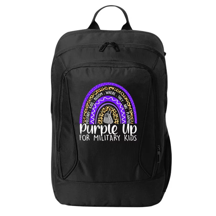 Purple Up For Military Kid Cool Month Of The Military Child City Backpack