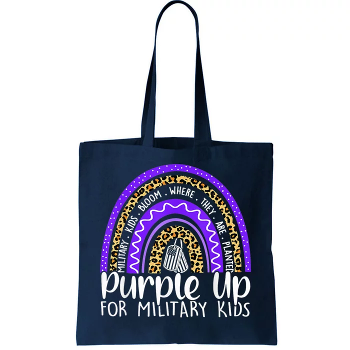 Purple Up For Military Kid Cool Month Of The Military Child Tote Bag