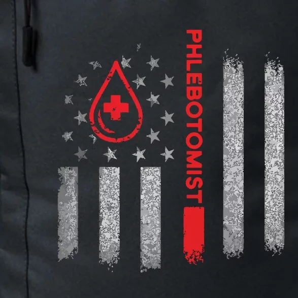 Phlebotomist US Flag Phlebotomy Technician Gifts Daily Commute Backpack