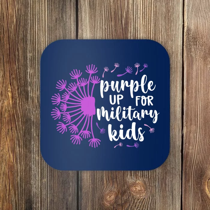 Purple Up For Military Children Army Soldier Coaster