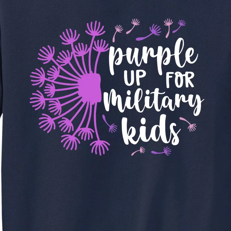 Purple Up For Military Children Army Soldier Tall Sweatshirt