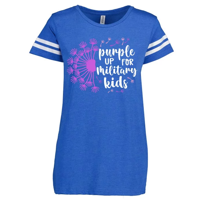 Purple Up For Military Children Army Soldier Enza Ladies Jersey Football T-Shirt