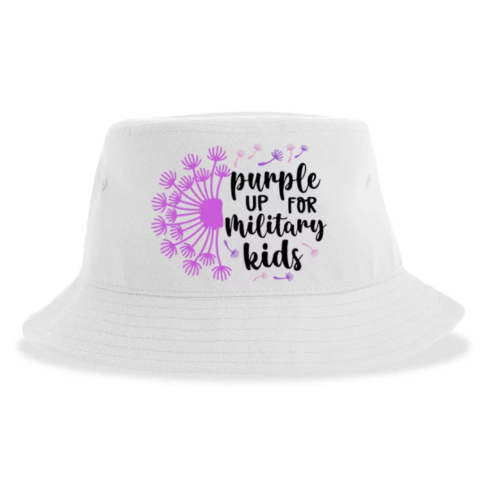 Purple Up For Military Children Army Soldier Sustainable Bucket Hat