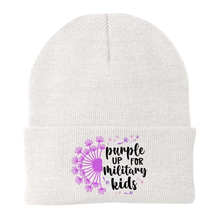 Purple Up For Military Children Army Soldier Knit Cap Winter Beanie