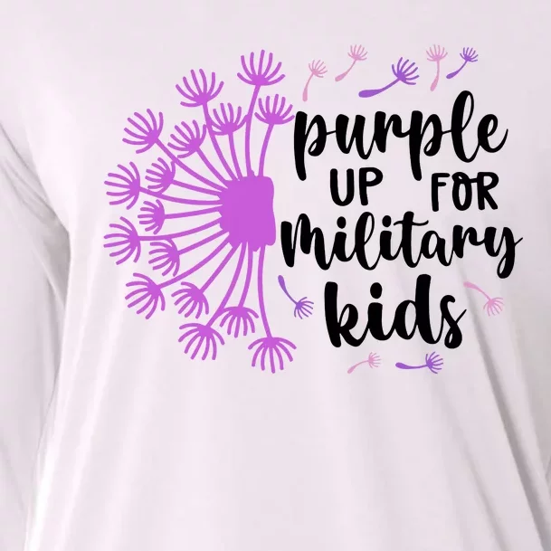 Purple Up For Military Children Army Soldier Cooling Performance Long Sleeve Crew