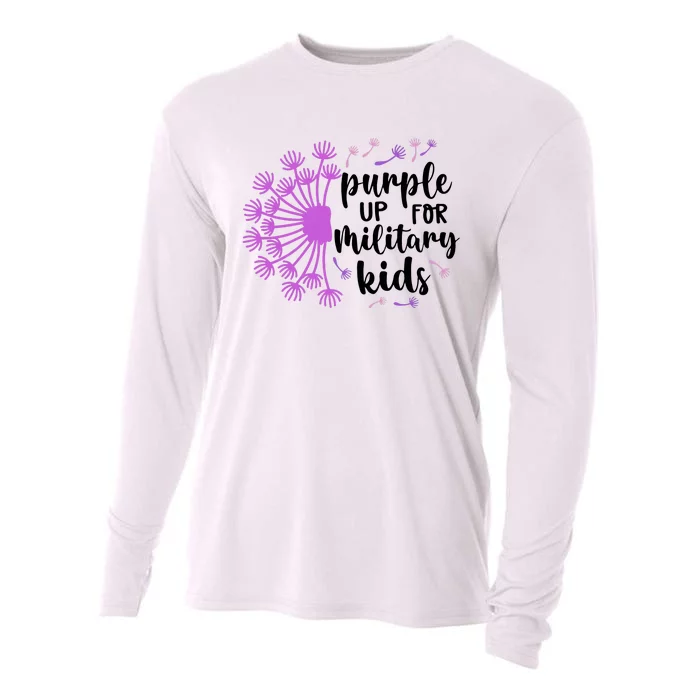 Purple Up For Military Children Army Soldier Cooling Performance Long Sleeve Crew