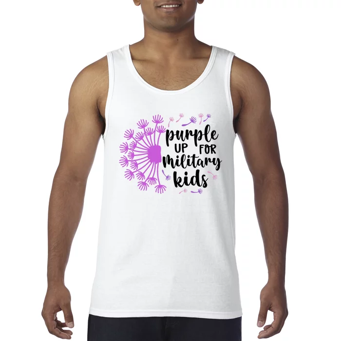 Purple Up For Military Children Army Soldier Tank Top