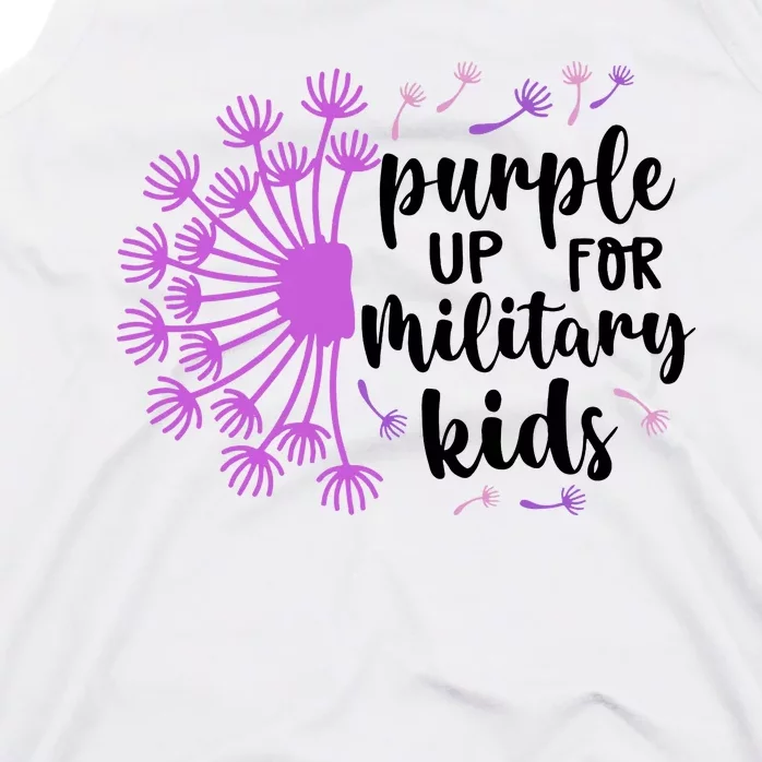 Purple Up For Military Children Army Soldier Tank Top