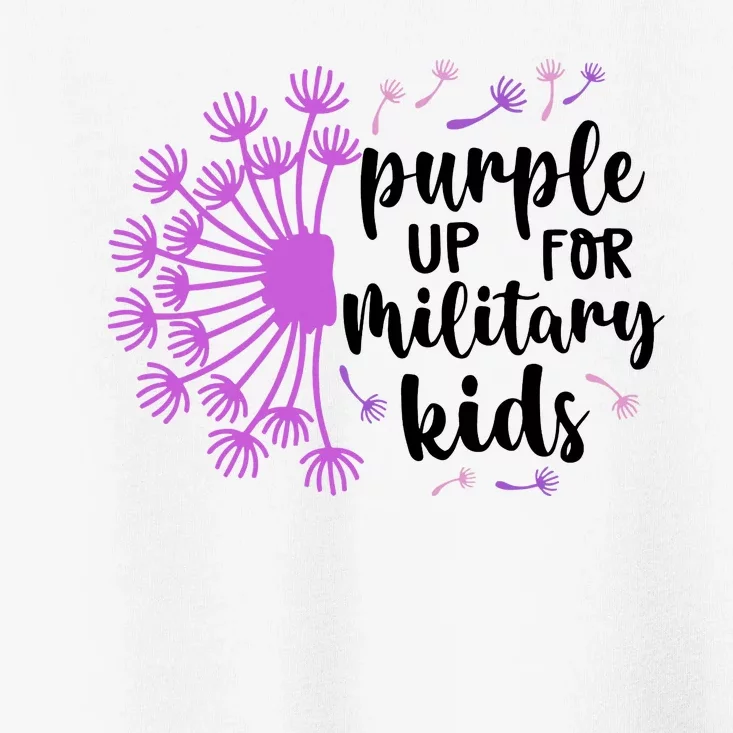 Purple Up For Military Children Army Soldier Toddler T-Shirt