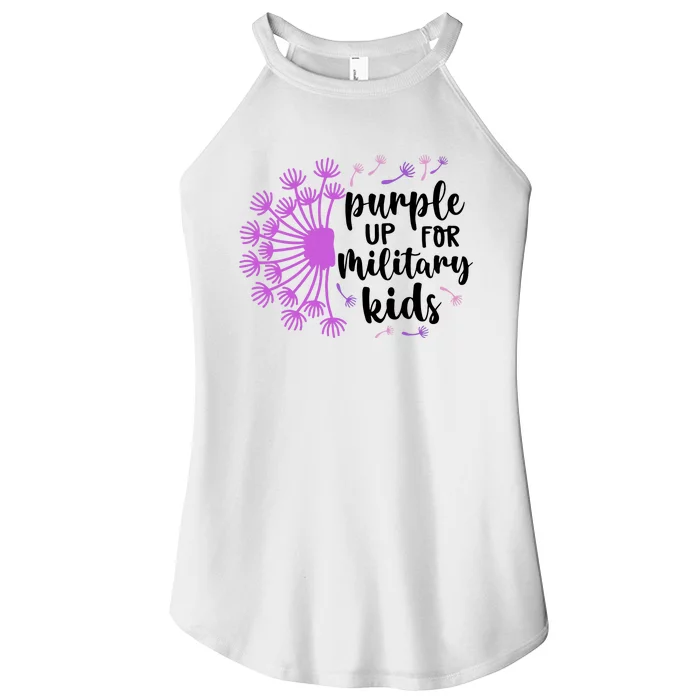 Purple Up For Military Children Army Soldier Women’s Perfect Tri Rocker Tank