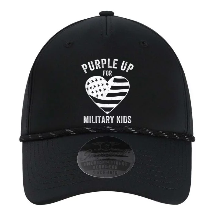 Purple Up For Military Kid Shirt Military Child Month Performance The Dyno Cap