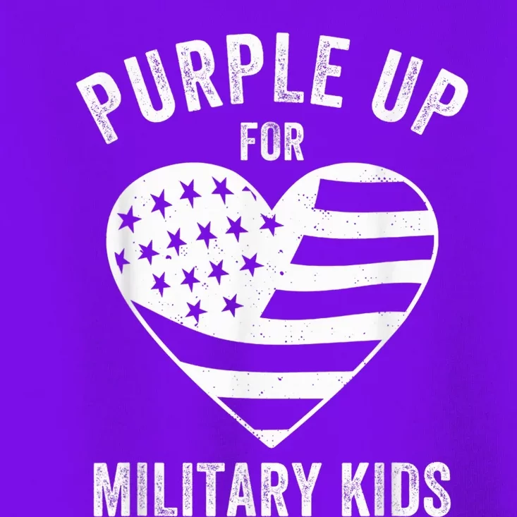 Purple Up For Military Kid Shirt Military Child Month Toddler T-Shirt