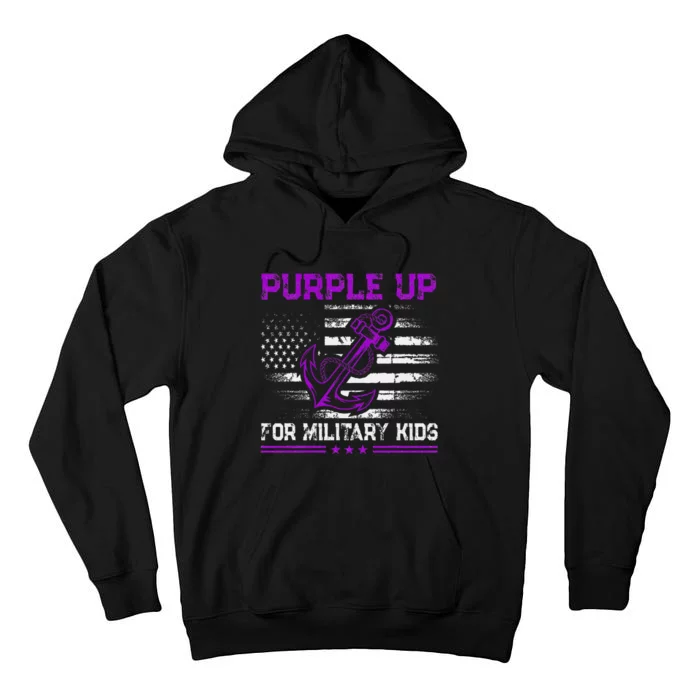 Purple Up For Military Military Child Month Tall Hoodie